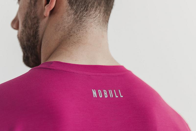 Pink Nobull Wodapalooza Tee Men's Tanks | CA X1589Y